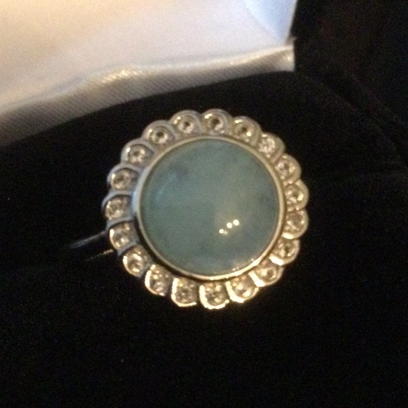 Atlanta Gem & Mineral Show Jewelry - Genuine AA+ Aquamarine Cabochon